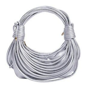 Noodle Tote Bag Hand Woven Rope Knot Shoulder Bag Fashion Purses & Hobo Evening